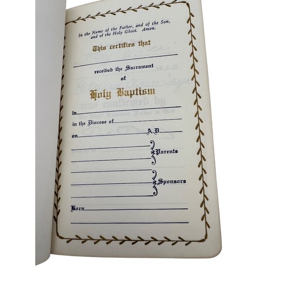 1953 The Book of Common Prayer w/ The Psalter White Leather Seabury Press 5.75" - Picture 2 of 9